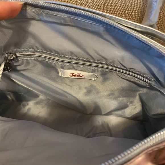 Justice glitter strip initial crossbody bag  G - Picture 4 of 5